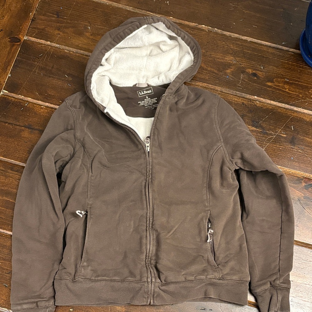 L.L. Bean Chocolate Brown Hooded sweatshirt
